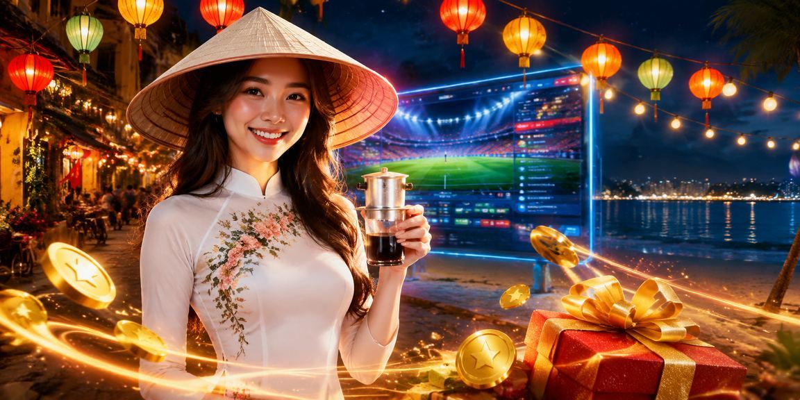 Người phụ nữ đội nón lá tại Hà Nội tham gia game casino trực tuyến trên điện thoại