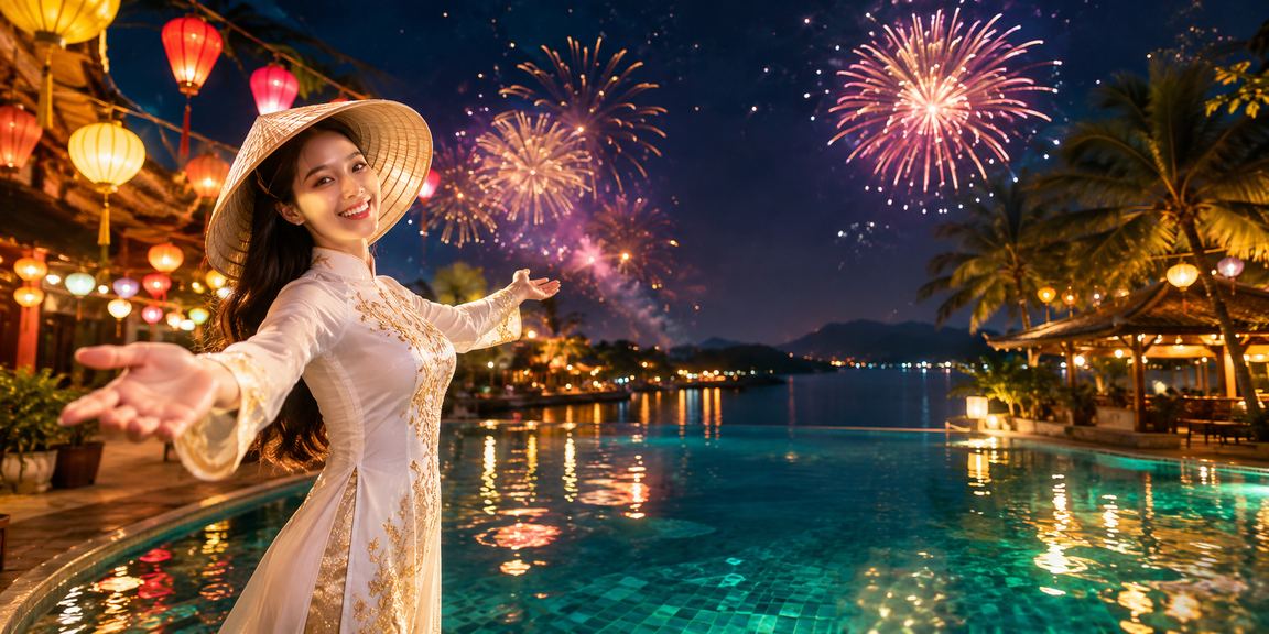 Người phụ nữ đội nón lá tại Huế trải nghiệm giải trí trực tuyến trên điện thoại