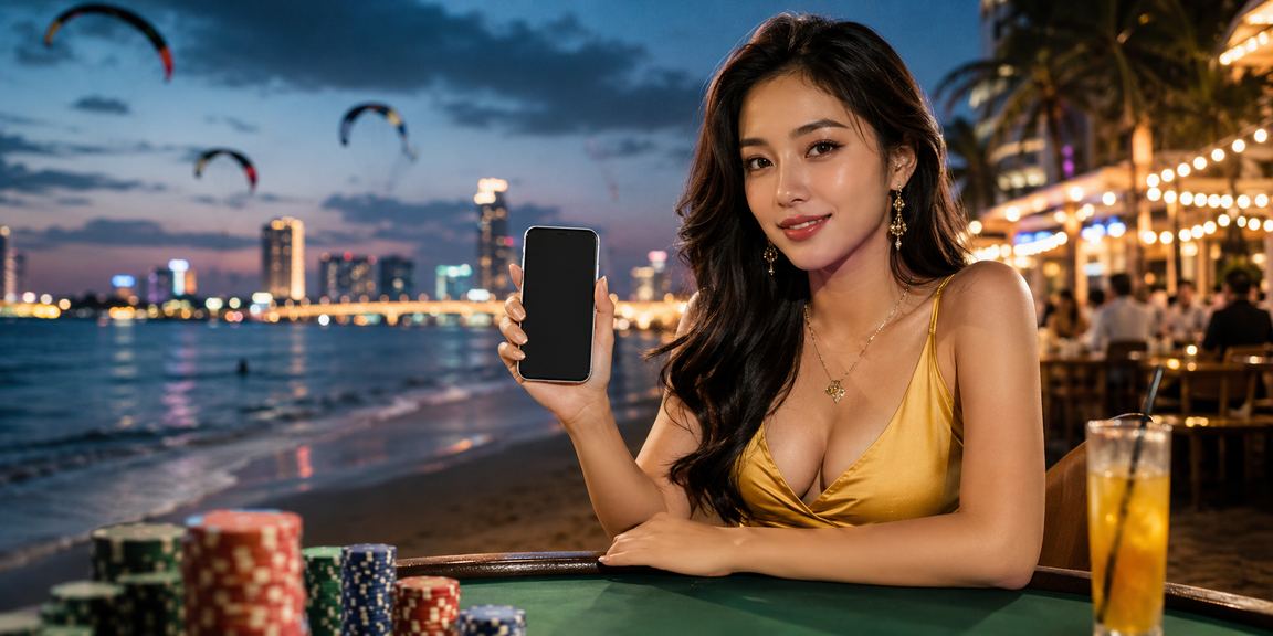 Người dùng Sài Gòn chơi Baccarat và Tài Xỉu trên điện thoại di động ban đêm